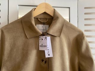 Chaqueta ante beige - NUEVA