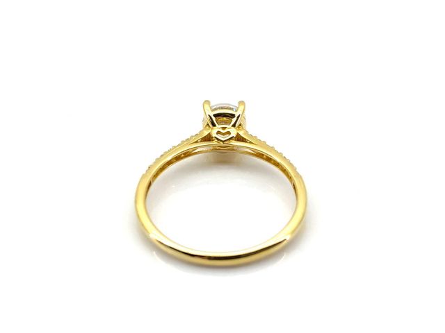 Anillo Oro 18K Nuevo con Circonitas