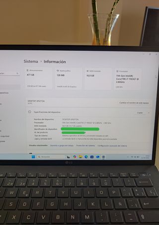 Ordenador Portátil LG Gram 14Z90P, i7, 16GB, 512GB