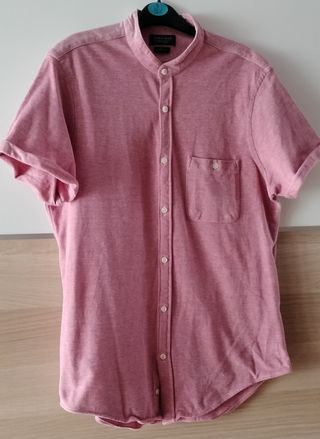 Camisa Zara Man rojo talla M