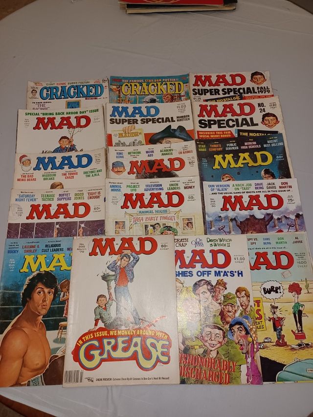 Lote de Revistas MAD + CRACKED (Años 70 y 80)