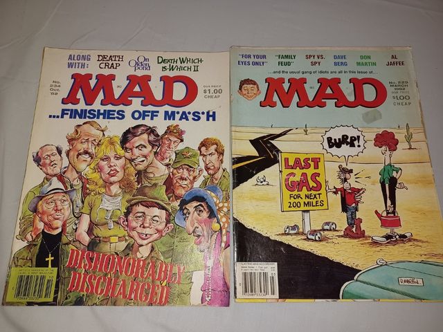 Lote de Revistas MAD + CRACKED (Años 70 y 80)