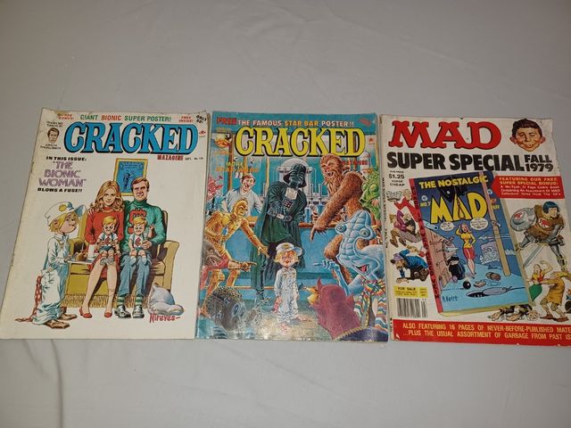 Lote de Revistas MAD + CRACKED (Años 70 y 80)