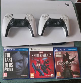 PS5 con Disquetera+ 2 Mandos