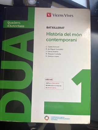 Quadern d’Activitats Historia contemporánea 1r Bat