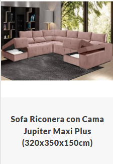 Sofa Cama Jupiter Maxi Plus Rosa