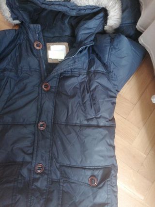 Abrigo niña azul marino talla 10