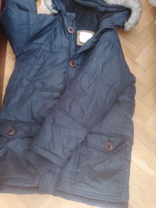 Abrigo niña azul marino talla 10