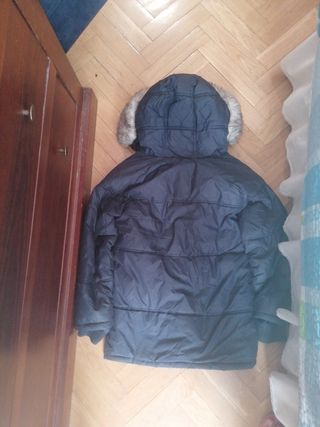 Abrigo niña azul marino talla 10