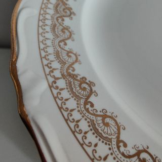 Vajilla porcelana dorada