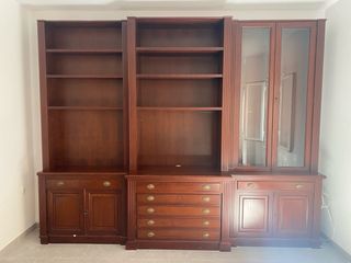 Boiserie salón - Mueble madera haya