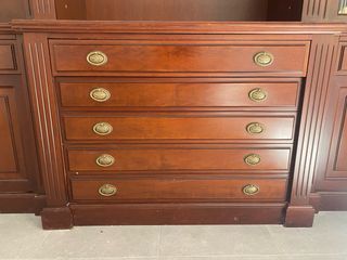 Boiserie salón - Mueble madera haya