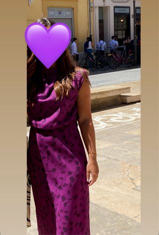 Vestido midi Elephantrooms morado