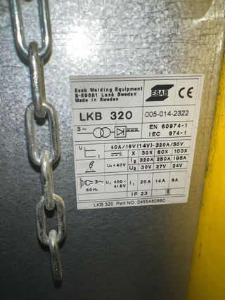 Soldadora ESAB LKB 320 - Hilo