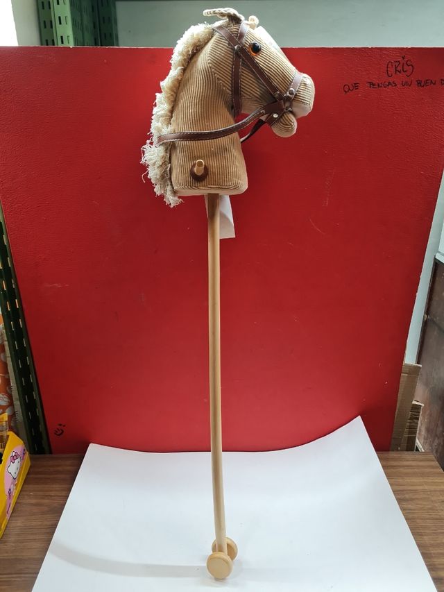 Caballo balancín de pana sonidos NUEVO