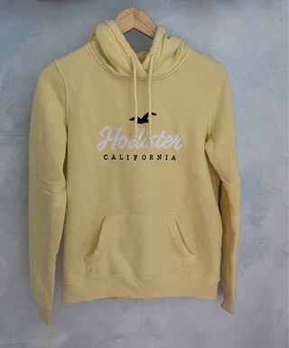 Sudadera Hollister amarilla de mujer - nueva 