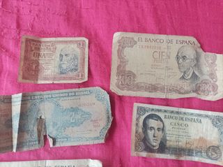 Billetes antiguos España & Brasil