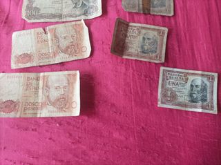 Billetes antiguos España & Brasil