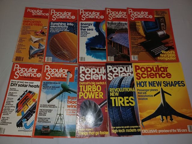 Lote Revistas Popular Science (10 unidades) 