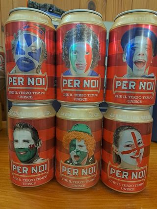 6 Lattine Birra Rugby Per Noi
