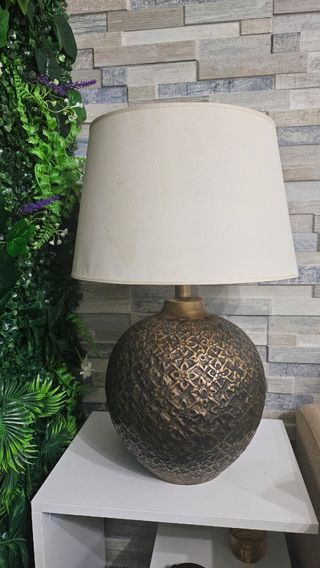 Lampara Zara Home - Mesa - Marron Dorado