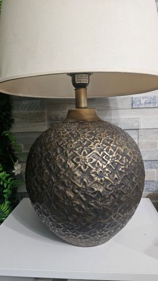 Lampara Zara Home - Mesa - Marron Dorado