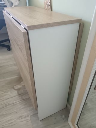 Mesa plegable Leroy Merlin - Madera y blanco