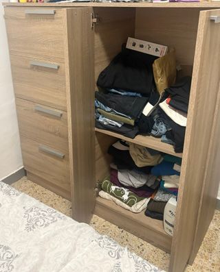 Mueble TV madera - 3 cajones