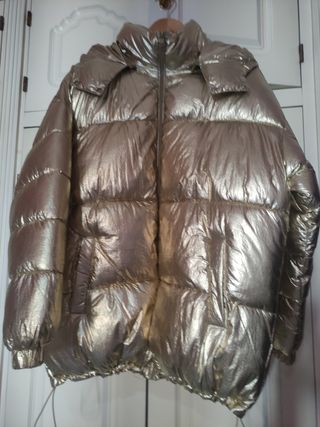 Chaquetón acolchado dorado