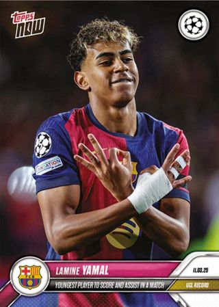 Cromo Lamine Yamal Topps Now