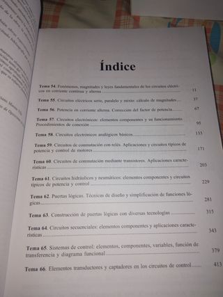 Temario oposiciones Tecnología. Temas 54-71.