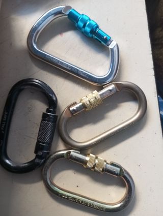 Mosquetones bilock trilock varios
