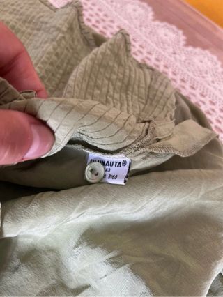 Blunatua - Camicia Seta Verde Tg S