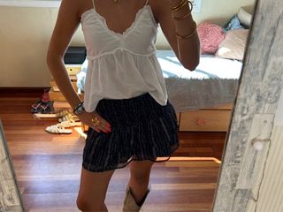 Falda negra Mango Teen - Talla S
