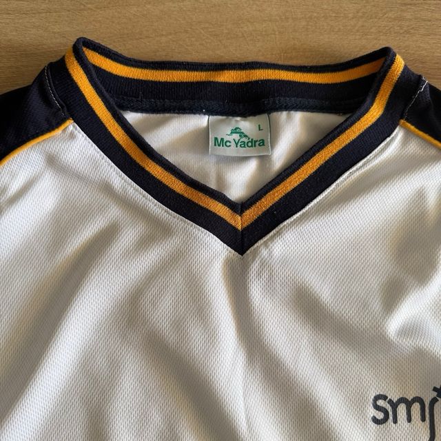 Camiseta deportiva SMJ blanco-negro