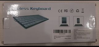 Teclado inalámbrico OMOTON - Gris y Blanco