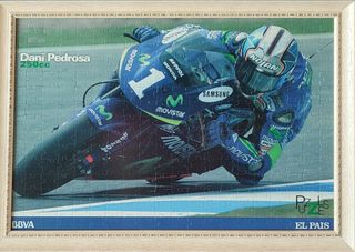 Puzzle Dani Pedrosa MotoGP enmarcado