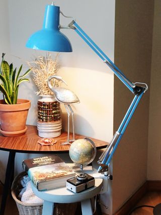 Flexo vintage azul - Lámpara escritorio