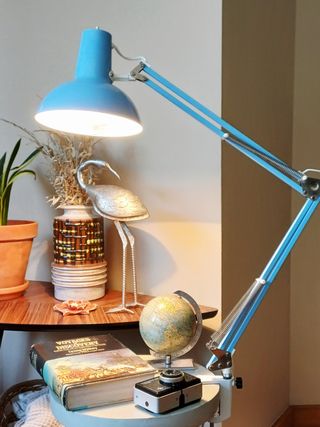Flexo vintage azul - Lámpara escritorio