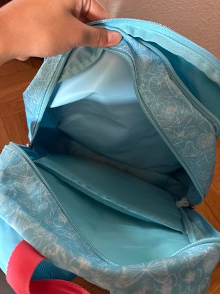 Mochila Infantil Azul con Flores