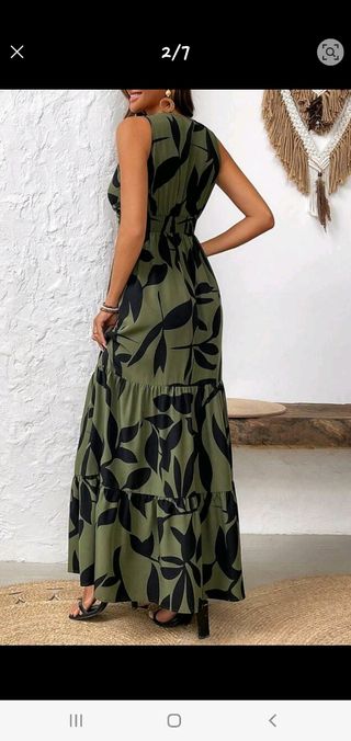 Vestido Shein - Verde Militar