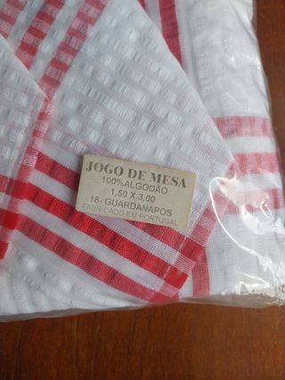 Juego sábanas Joafil algodón y mantel de algodón 