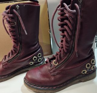 Botas Dr Martens mujer burdeos 