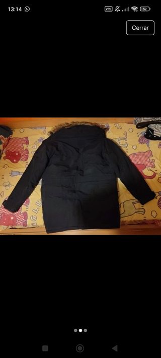 Parka Green Coast negra - Talla M