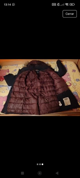 Parka Green Coast negra - Talla M