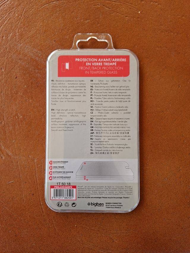 6 Protectores iPhone Xs/X Bigben (6 unid)