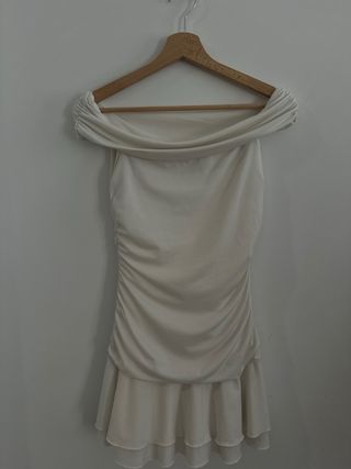 Vestido blanco Bershka - Talla M