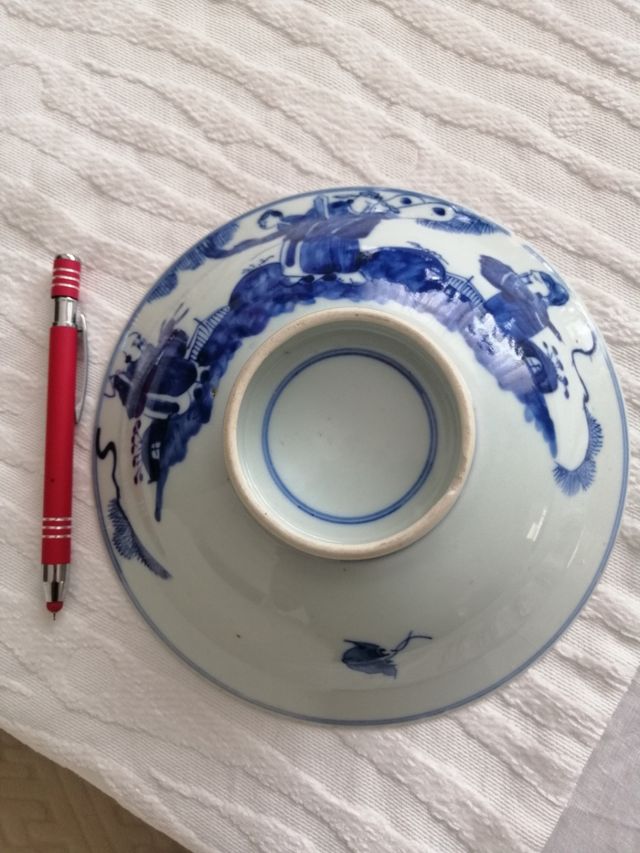 Coppa Porcellana Blu Bianco epoca Qing