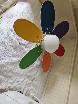 Ventilador lámpara multicolor