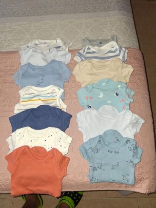 10 Bodys Bebé (1-3 meses)